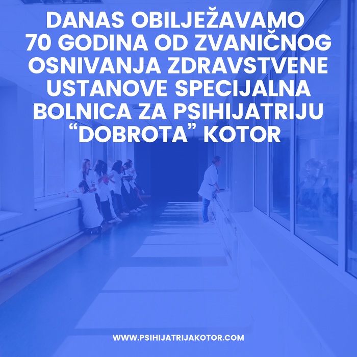 SAOPŠTENJE SPECIJALNE BOLNICE ZA PSIHIJATRIJU DOBROTA POVODOM JUBILEJA ...