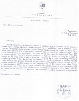 dopis komunalna radomiri