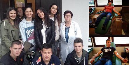 krv davanje gimnazija