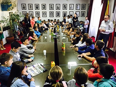 ucenici u posjeti opstini   savo ilic