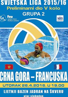 vaterpolop MNE vs FRA